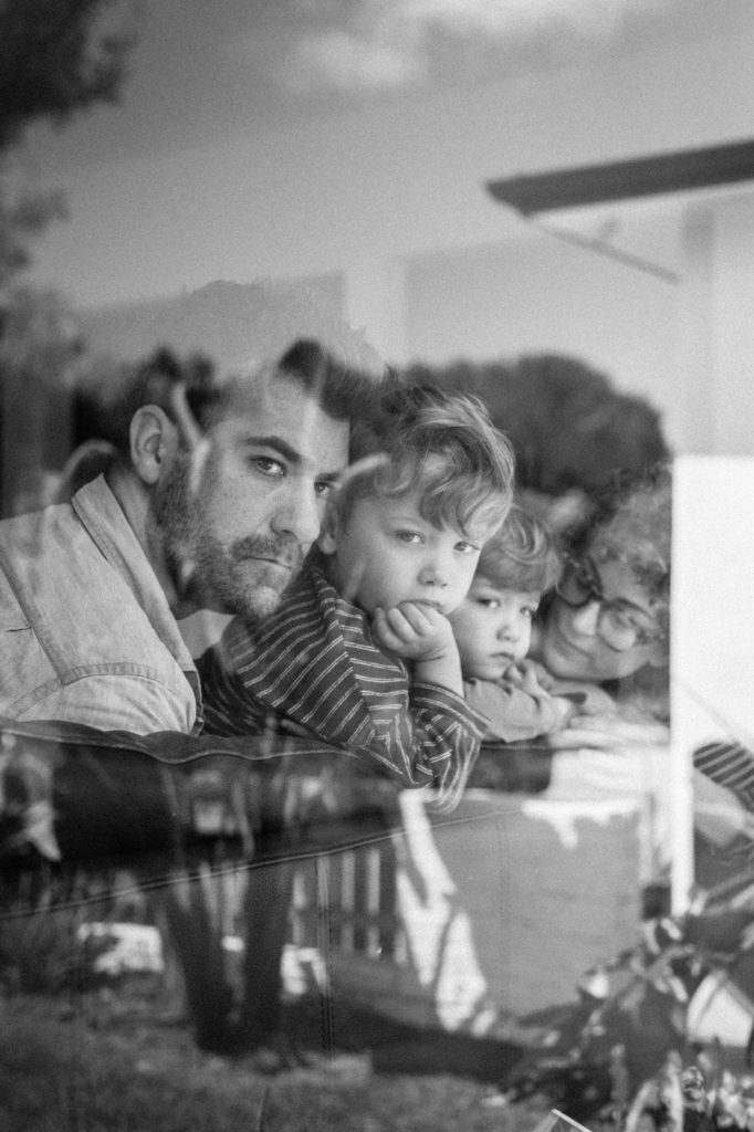 Family-home-window-portrait-Los-Angeles